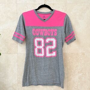 Dallas Cowboys Jason Witten #82 Jersey Tee V-Neck Short Sleeve Women’s GUC